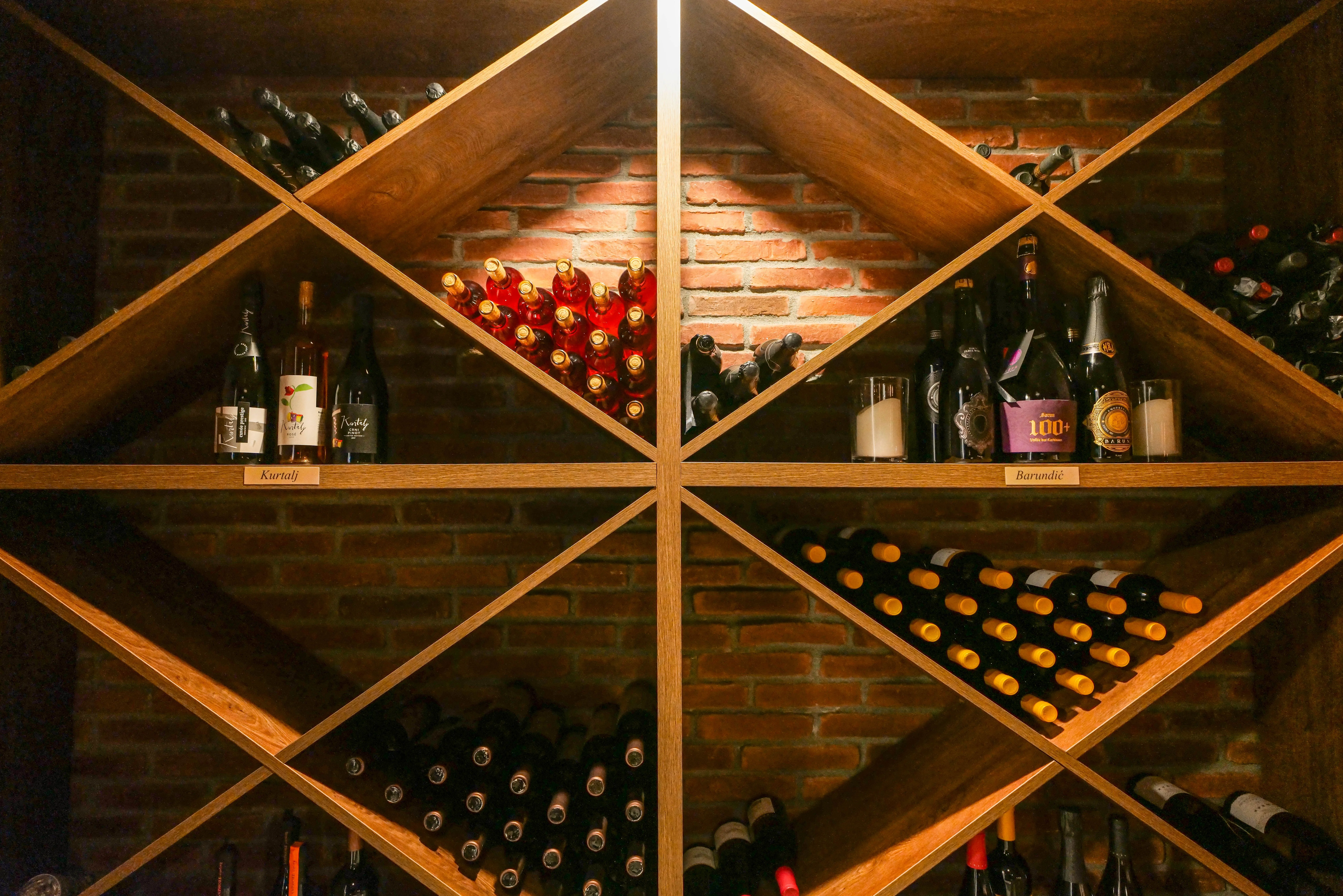 Wine cellar storage room